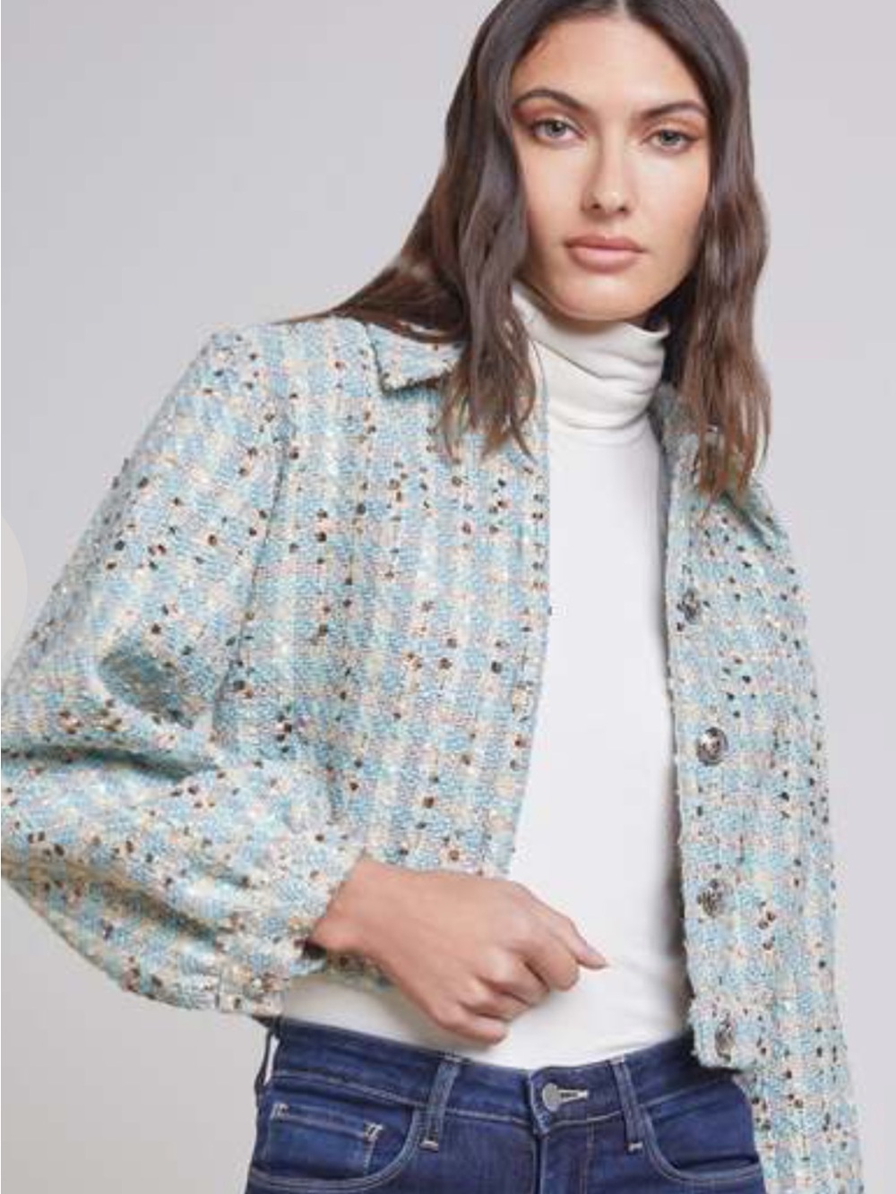 L'AGENCE Bridges Tweed Jacket NWT